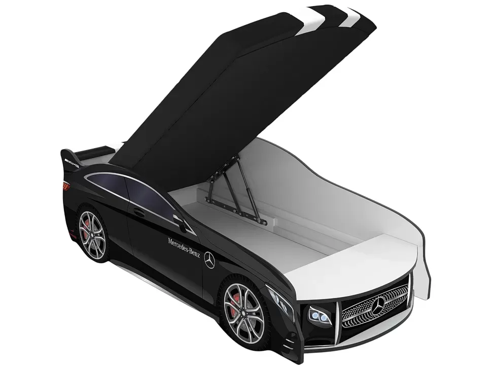 Детская кровать машина Mercedes Black Space 07 Viorina DEKO Мерседес черный фото 2