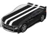 Детская кровать машина Mercedes Black Space 07 Viorina DEKO Мерседес черный