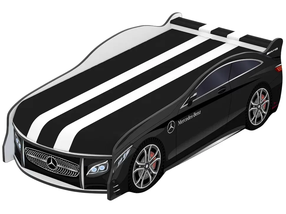 Детская кровать машина Mercedes Black Space 07 Viorina DEKO Мерседес черный фото 3