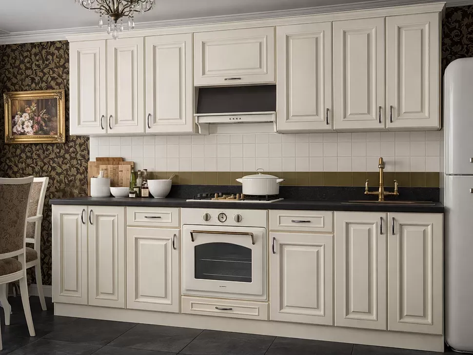 Кухня Amore Classic 2,6 м слоновая кость Вип-Мастер купить в Киеве – Киев-Мебель™