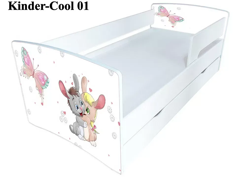 Дитяче ліжко Kinder Cool 01 Зайці дитяче ліжко з ящиком меблевої фабрики Viorina DECO Дитяче ліжко Kinder Cool 01 Зайці дитяче ліжко з ящиком меблевої фабрики Viorina DECO