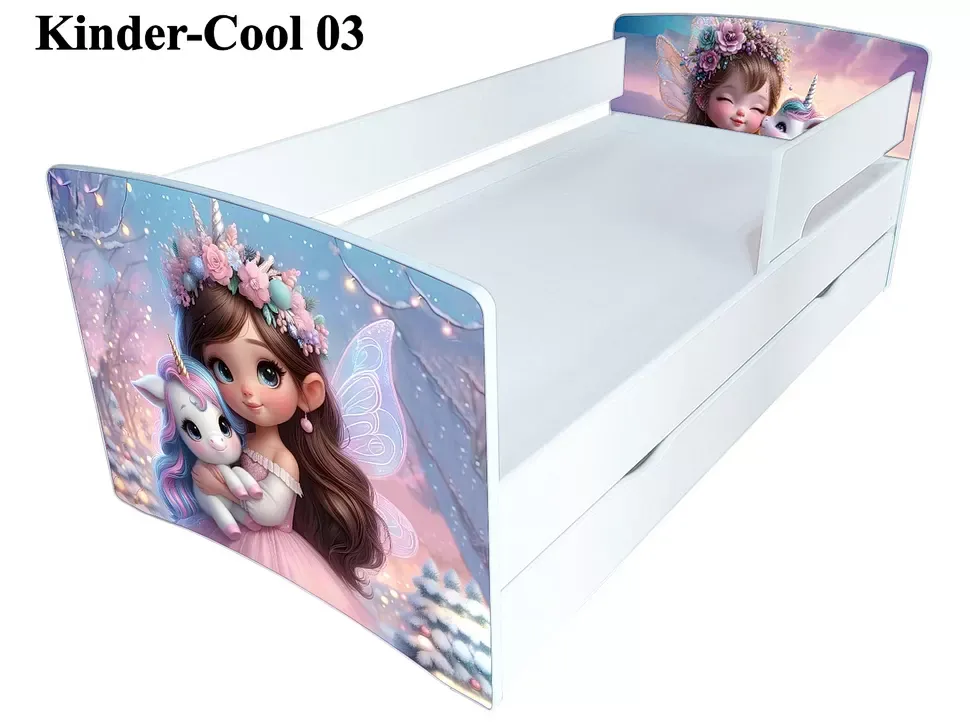 Дитяче ліжко Kinder Cool 03 Принцеса дитяче ліжко з ящиком меблевої фабрики Viorina DECO Дитяче ліжко Kinder Cool 03 Принцеса дитяче ліжко з ящиком меблевої фабрики Viorina DECO
