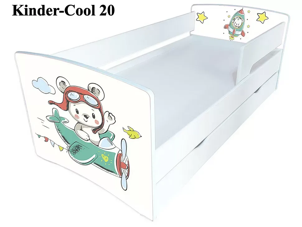 Дитяче ліжко Kinder Cool 20 Літачок дитяче ліжко з ящиком меблевої фабрики Viorina DECO Дитяче ліжко Kinder Cool 20 Літачок дитяче ліжко з ящиком меблевої фабрики Viorina DECO