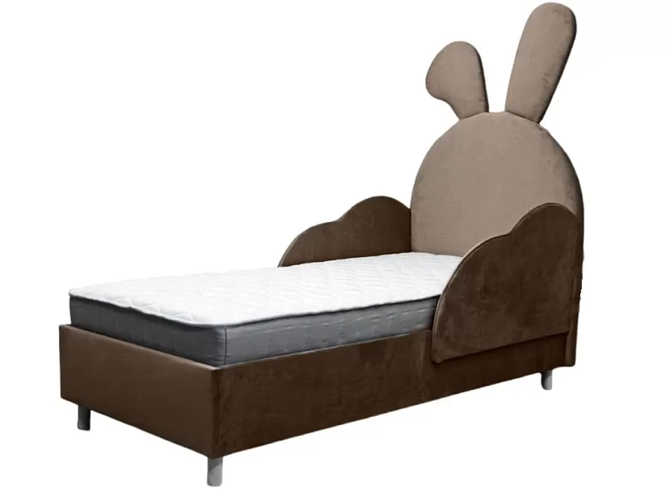 Коричневая детская кровать BabyBoom Rabbit мебельной фабрики ШИК-Галичина