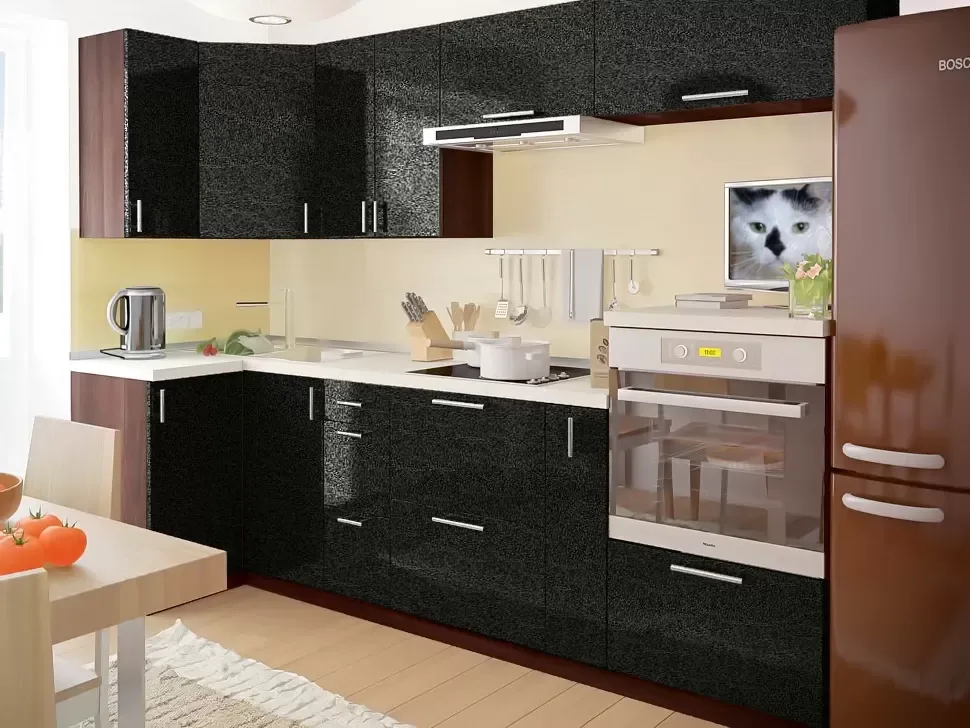 Антрацит Металік Кутова кухня Мода 2,8×1,0 м Віп-Майстер Антрацит Металік Кутова кухня Мода 2,8×1,0 м Віп-Майстер