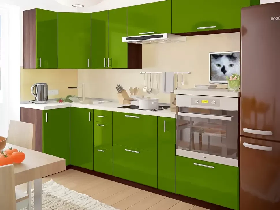 Грін Кутова кухня Мода 2,8×1,0 м Віп-Майстер Грін Кутова кухня Мода 2,8×1,0 м Віп-Майстер
