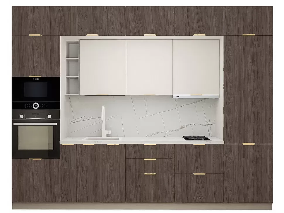 LuxeForm 38 Мм В'яз Сірий Модульна кухня 3200 мм МДФ фасади Idea LuxeForm Рост