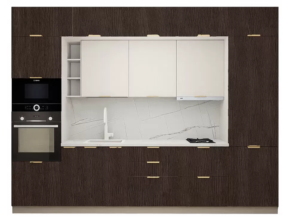 LuxeForm 38 Мм Клен Гірський Модульна кухня 3200 мм МДФ фасади Idea LuxeForm Рост