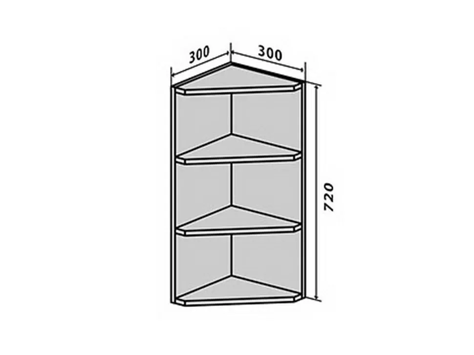 Розміри навісної кухонної шафи Флет модуль №15 280х720х280 Віп-Майстер люкс Розміри навісної кухонної шафи Флет модуль №15 280х720х280 Віп-Майстер люкс