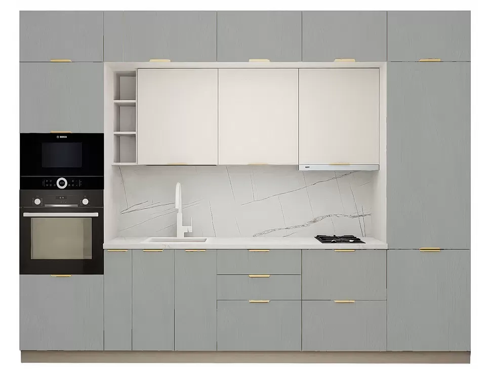 LuxeForm 38 Мм Шиншилла Модульна кухня 3200 мм ДСП фасади Рост