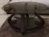 Темный журнальный стол МС-1 Милан Антоник с темной стеклянной столешницей