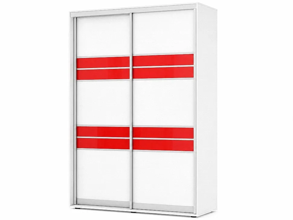 Белый шкаф-купе Феникс 1500×2200×450 Стандарт двухдверный