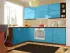 Голубой металлик угловая кухня Color-MIX VIP-Master 2600x2100 Голубой металлик угловая кухня Color-MIX VIP-Master 2600x2100
