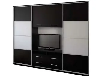 Шкаф-купе двухдверный TV-3 с полкой под телевизор Арт-Мебель – купить в Киеве, от производителя, доставка, оплата, гарантия Киев-Мебель™
