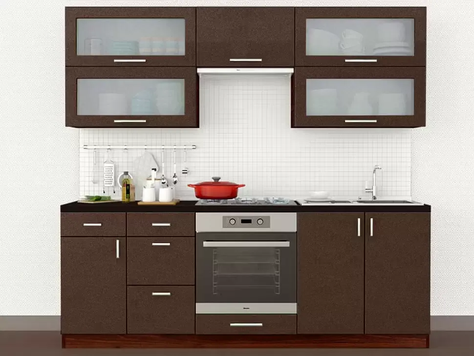 Шоколад металлик прямая кухня Color-MIX VIP-Master 2.2 метра Шоколад металлик прямая кухня Color-MIX VIP-Master 2.2 метра