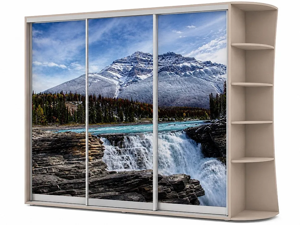 Шафа-купе Фенікс з фотодруком Стандарт 2600 тридверна купити в Києві – Київ-Меблі™