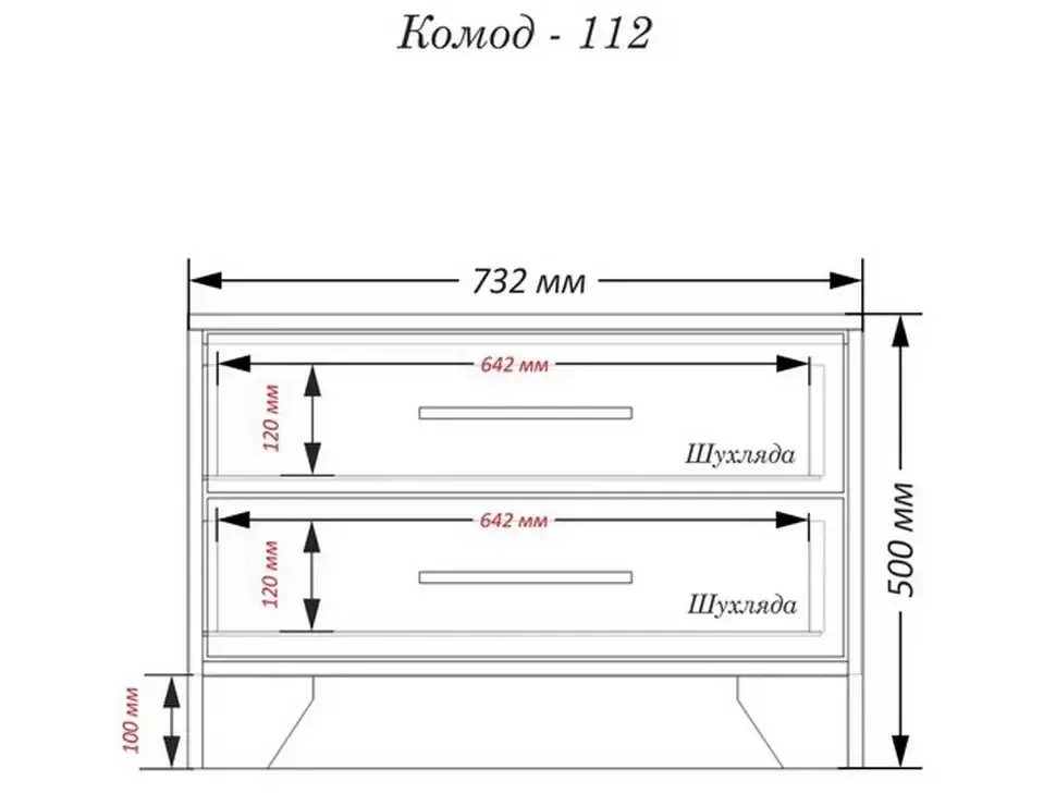 Комод АКМ-112 732х500х400 Тіса Меблі АКМ плюс – деталі виробу Комод АКМ-112 732х500х400 Тіса Меблі АКМ плюс – деталі виробу