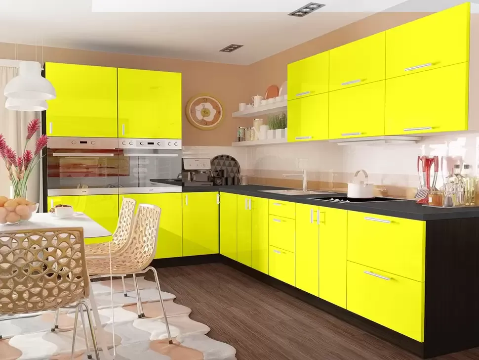 Желтая угловая кухня Color-MIX VIP-Master 3200x2140x2000 Желтая угловая кухня Color-MIX VIP-Master 3200x2140x2000