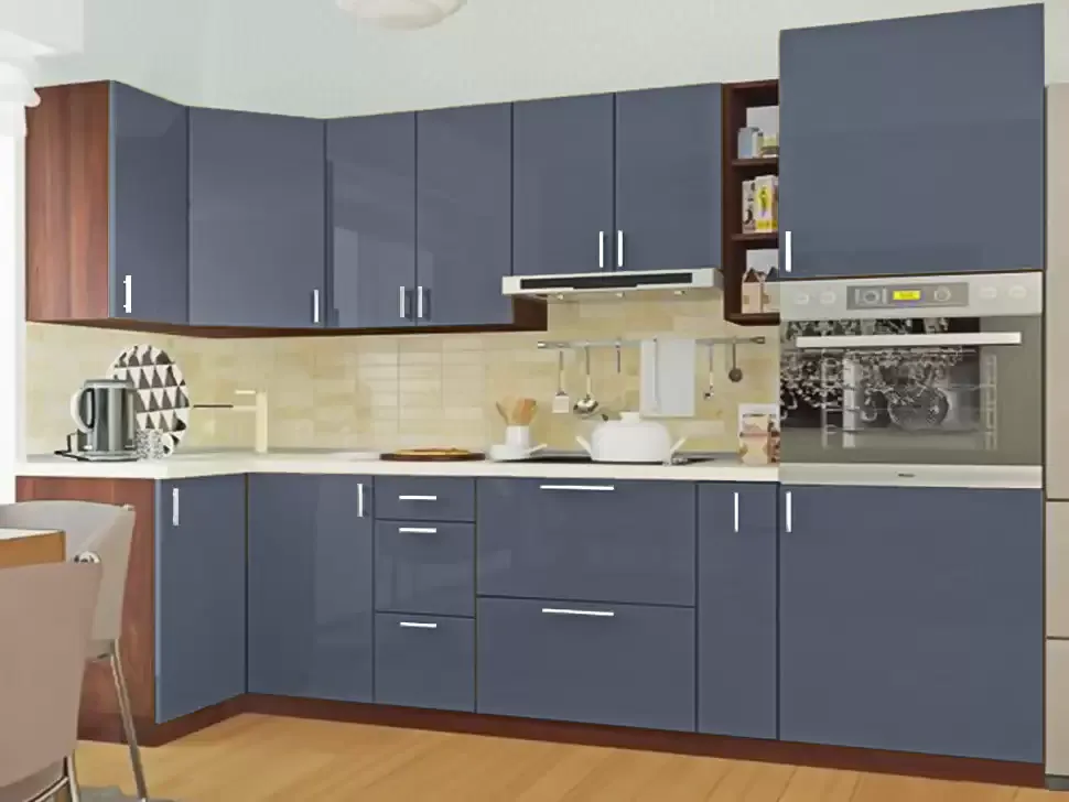 Серая угловая кухня Color-MIX VIP-Master 2600x2140x1000