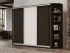 Шкаф-купе Феникс с боковыми полками Стандарт 2700 трехдверный в квартире студии