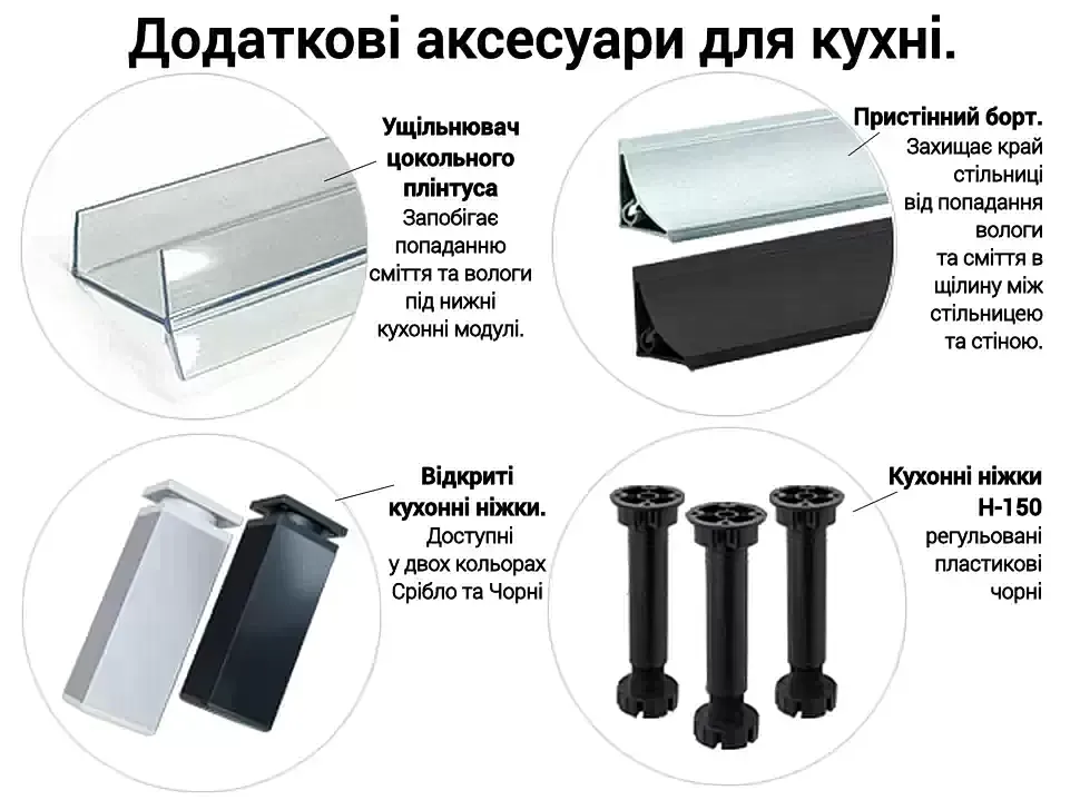 Фурнитура и комплектующие для кухни «Prime» Lux Вип-Мастер