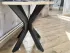 Круглый обеденный стол Кросс Loft столешница Аляска мебельная фабрика Металл-Дизайн Круглый обеденный стол Кросс Loft столешница Аляска мебельная фабрика Металл-Дизайн