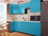 Голубая Угловая кухня пенал Color-MIX VIP-Master 2400x2140x1000