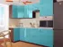 Голубая Угловая кухня пенал Color-MIX VIP-Master 2400x2140x1000