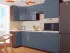 Серая Угловая кухня пенал Color-MIX VIP-Master 2400x2140x1000