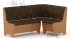 Кухонный уголок Тунис Компанит, ткань Бостон Браун цвет корпуса бук