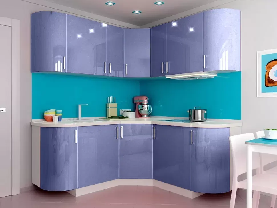 Денім Металік Кутова кухня Марго 1,8×1,8 м гіпюр Віп-Майстер Денім Металік Кутова кухня Марго 1,8×1,8 м гіпюр Віп-Майстер