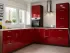 Красная угловая кухня Color-MIX VIP-Master 2000x2140x2000