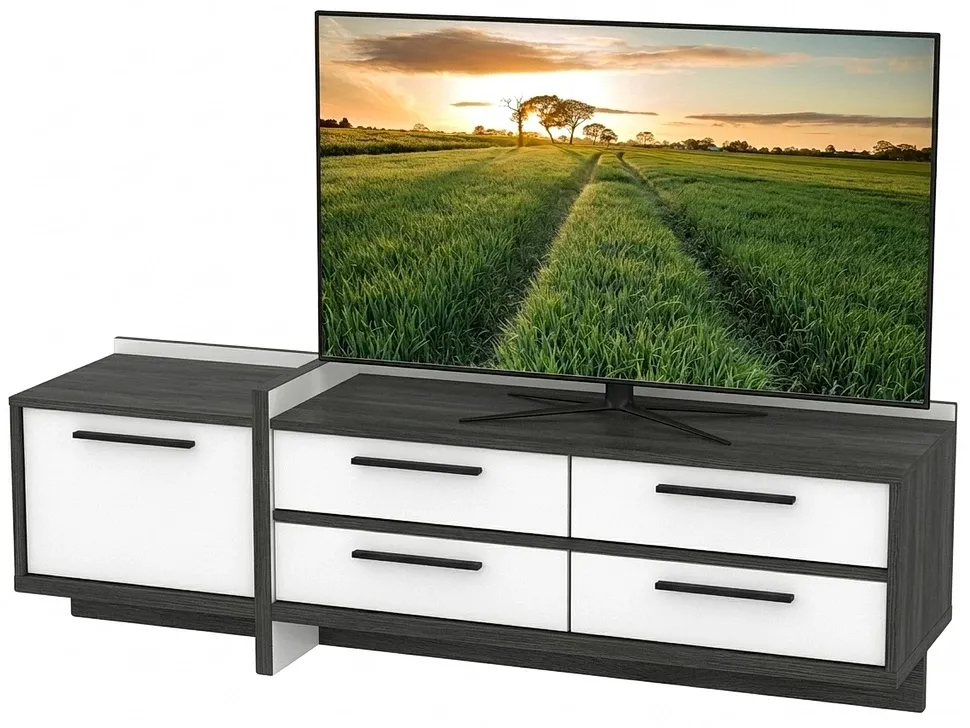 Графіт Тумба-TV під телевізор ТБ-302 1600х510х420 Тіса Меблі