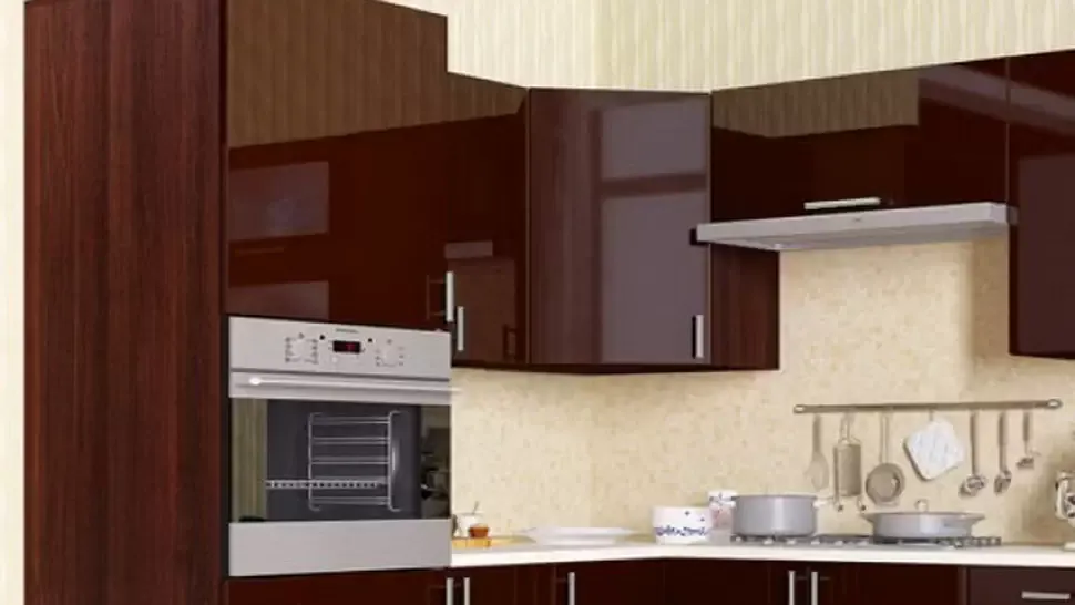 Угловая кухня Колор-Микс 2,2×2,2×2,0 м коричневая Вип-Мастер фото 4