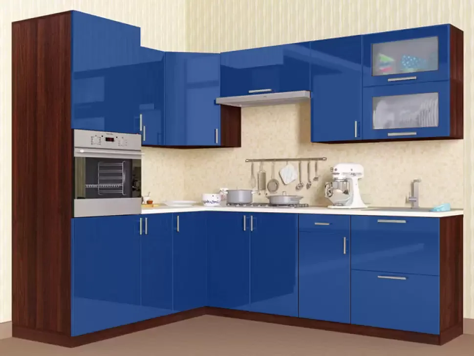 Морская угловая кухня Color-MIX VIP-Master 2200x2000