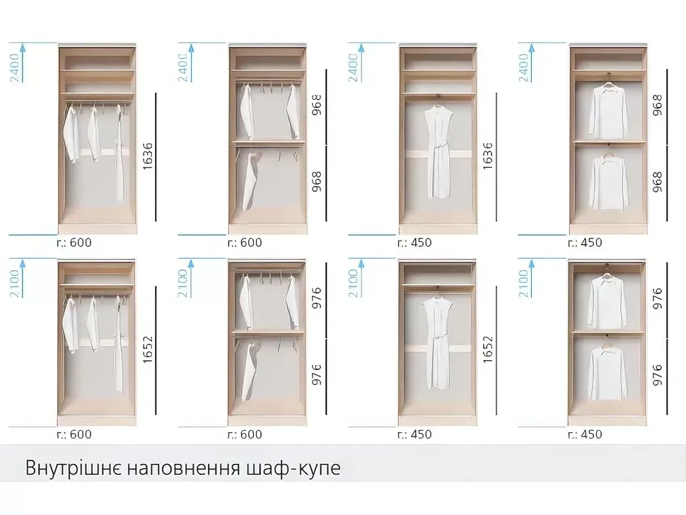 Шафа-купе тридверна 2300x450x2400 2,3 метри Київський-Стандарт фото 11 Шафа-купе тридверна 2300x450x2400 2,3 метри Київський-Стандарт фото 11