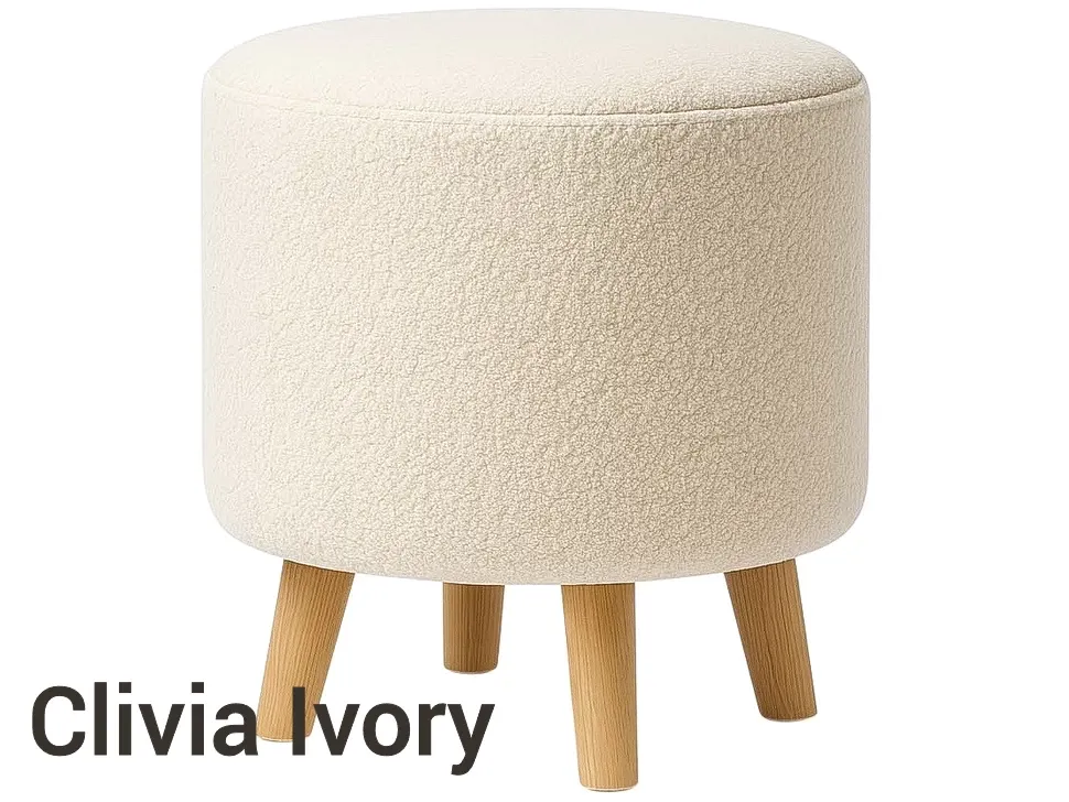Белый пуф MINI Viorina DEKO Мини на ножках Белый пуф MINI Viorina DEKO Мини на ножках