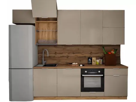Модульная кухня Acryl 3 м фасады LuxeForm Рост