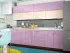 Двухцветная розово-белая кухня Color-MIX VIP-Master 2.6 метра Двухцветная розово-белая кухня Color-MIX VIP-Master 2.6 метра