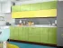 Двухцветная жолто-салатовая металлик кухня Color-MIX VIP-Master 2.6 метра Двухцветная жолто-салатовая металлик кухня Color-MIX VIP-Master 2.6 метра