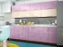 Двухцветная бело-розовая металлик кухня Color-MIX VIP-Master 2.6 метра Двухцветная бело-розовая металлик кухня Color-MIX VIP-Master 2.6 метра