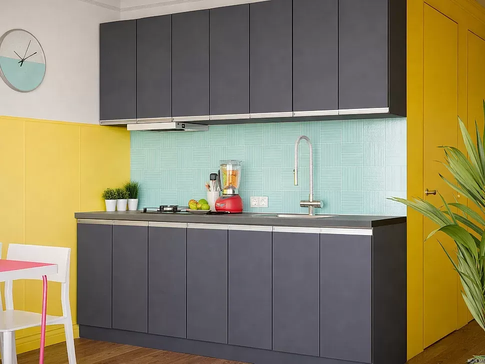 Kухня GaMa Lux Вип-Мастер антрацит 2,1 м