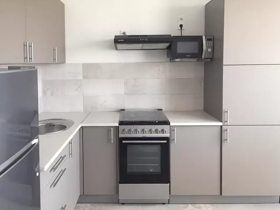 Кутова кухня Мода матова 2,6×1,6 м світло-коричнева Віп-Майстер фото 2 Кутова кухня Мода матова 2,6×1,6 м світло-коричнева Віп-Майстер фото 2