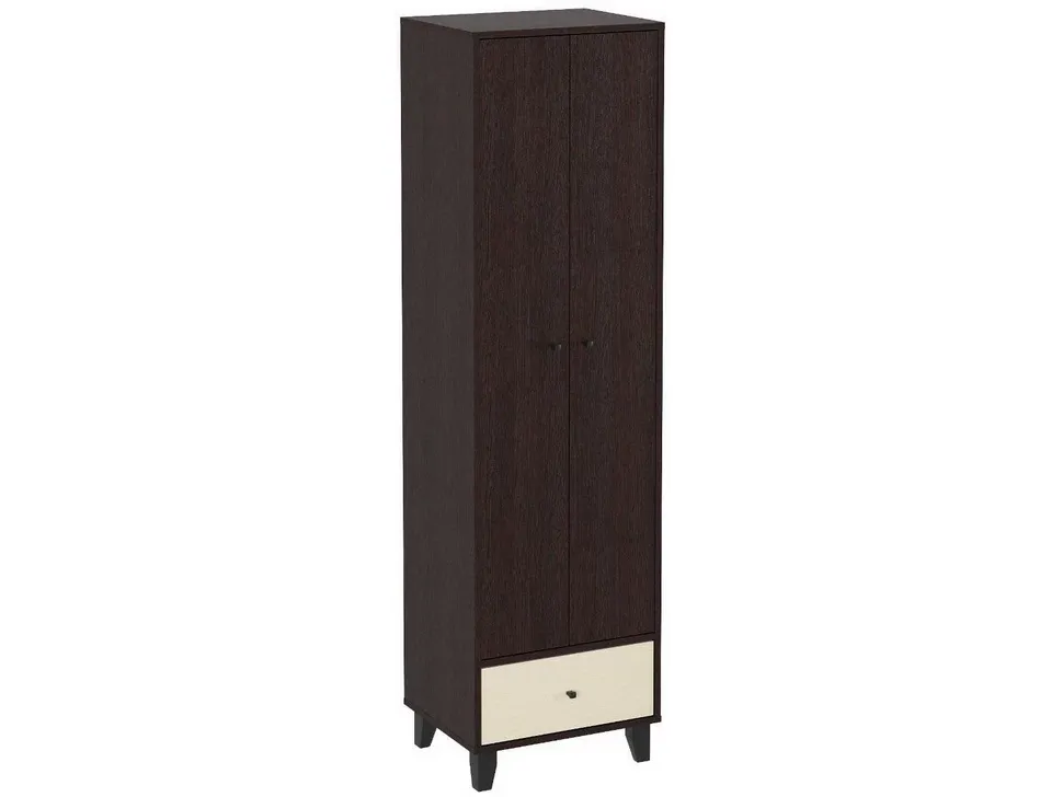 Шкаф-17 распашной мебельной фабрики Компанит цвет венге комбинировванный
