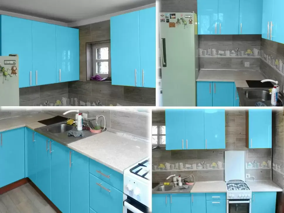 Аквамариновий Глянець Кутова кухня Колор-Мікс 2,3×1,3 м жовто-оливкова Віп-Майстер Аквамариновий Глянець Кутова кухня Колор-Мікс 2,3×1,3 м жовто-оливкова Віп-Майстер