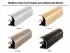 Варианты профилей для шкафа-купе Феникс 2700×2400×600 Стандарт Варианты профилей для шкафа-купе Феникс 2700×2400×600 Стандарт