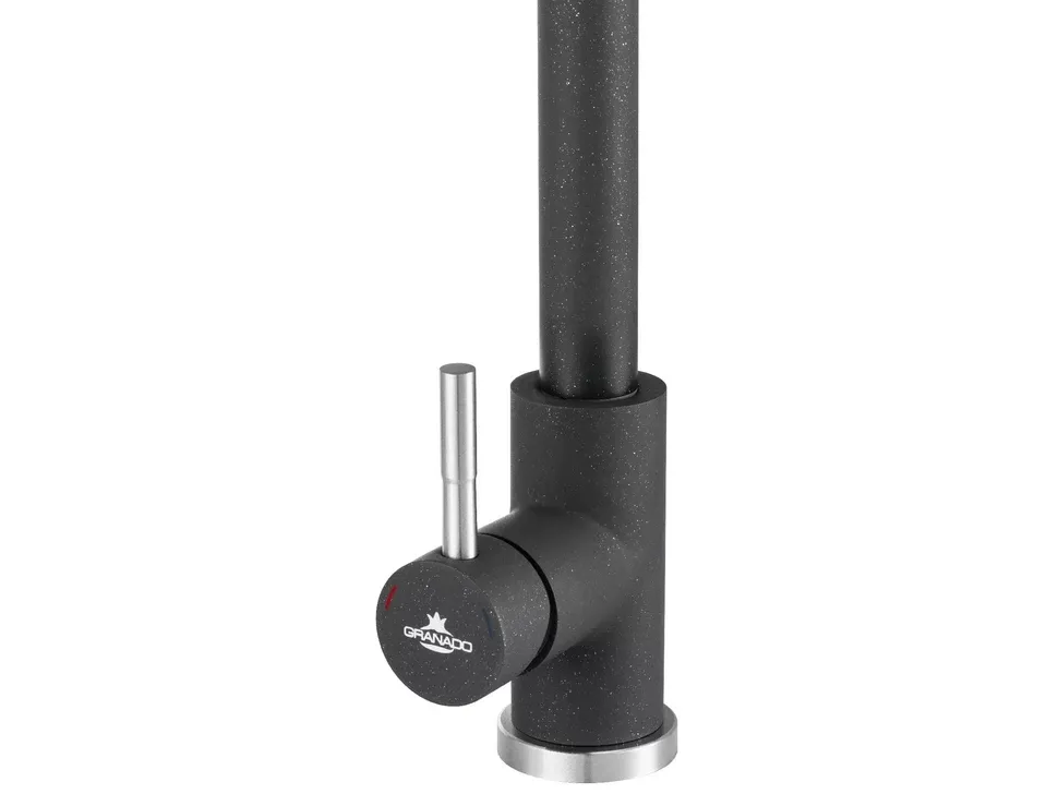 Смеситель с выдвижным изливом CAMPO Black Shine Granado фото 4