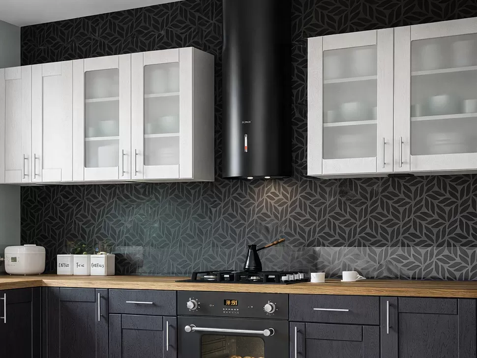 Кутова кухня Квадро 2,8×1,8 м темно-сіра Віп-Майстер фото 4