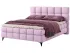 Розовая двуспальная кровать Melani 160×200 с матрасом Константа Мелани