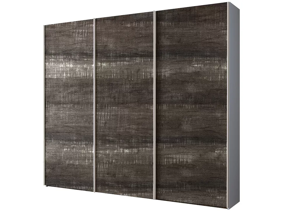 Шкаф купе ErgoSens Lux 16 Екр-1 2100х2400х667, цвет корпуса финмарк серый, производства мебельной фабрики Константа Шкаф купе ErgoSens Lux 16 Екр-1 2100х2400х667, цвет корпуса финмарк серый, производства мебельной фабрики Константа